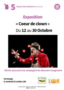 Affiche expo photo Cœurs de clowns
